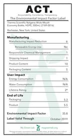 Nalgene™ Wide-Mouth HDPE Economy Bottles with Closure